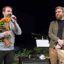 Jakub Vašíček, režisér a Karel Czech, scénograf (foto Irena Vodáková)