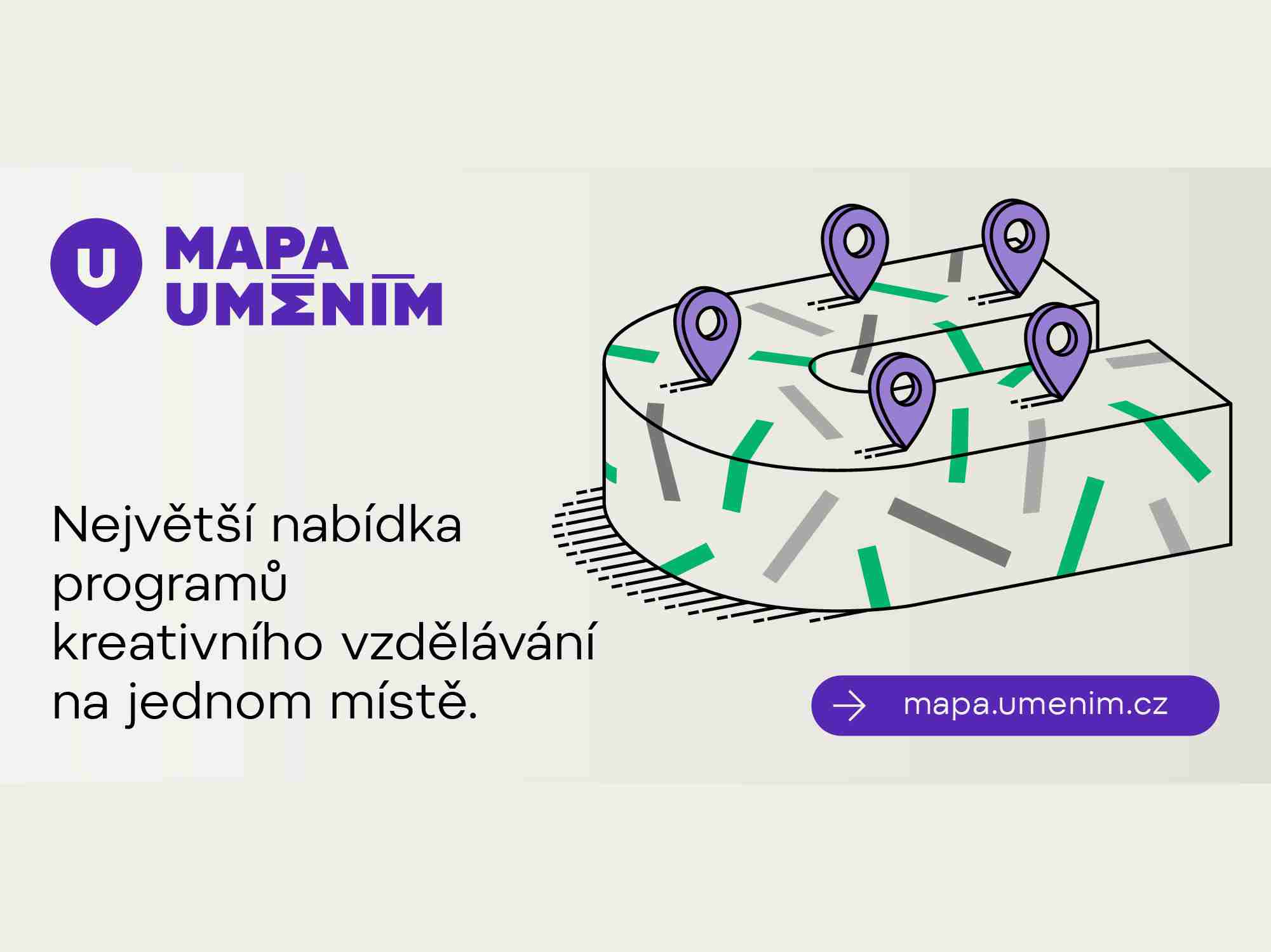 Největší mapa vzdělávacích programů pro kreativní učení