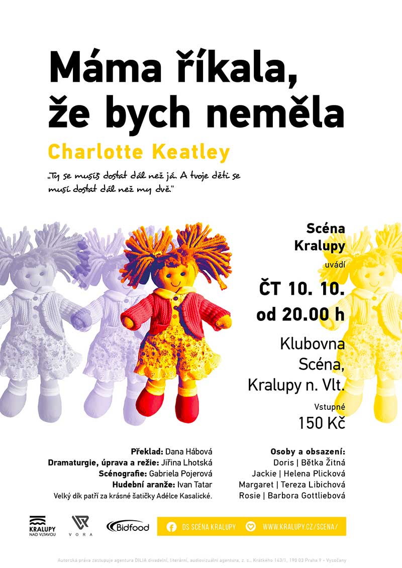 Název akce Scéna Kralupy / Charlotte Keatley / Máma říkala, že bych neměla