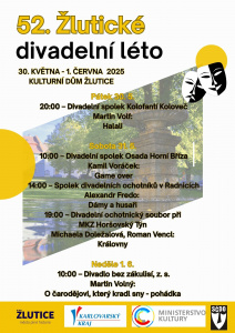 Žlutické divadelní léto_plakát