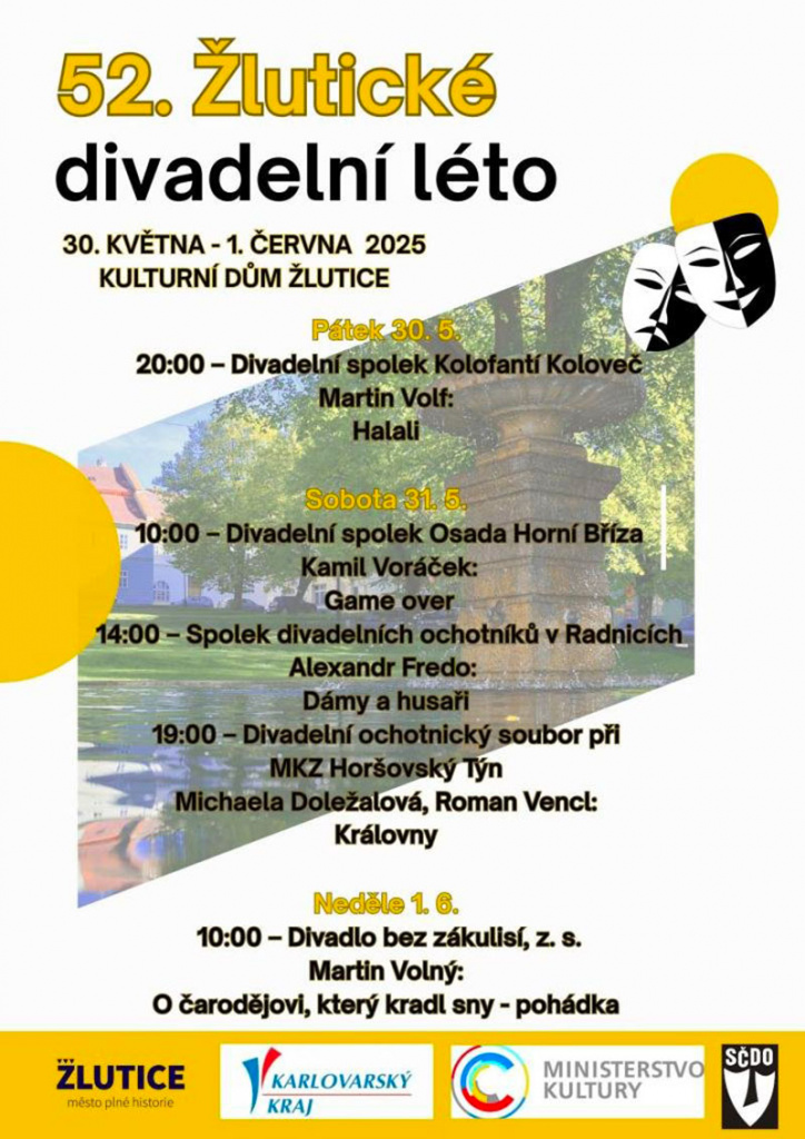 Žlutické divadelní léto 2025