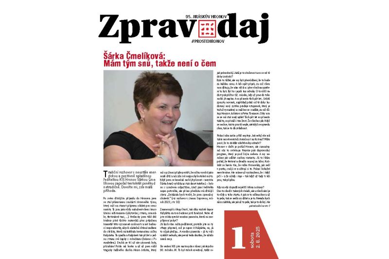 Zpravodaj 95. Jiráskova Hronova