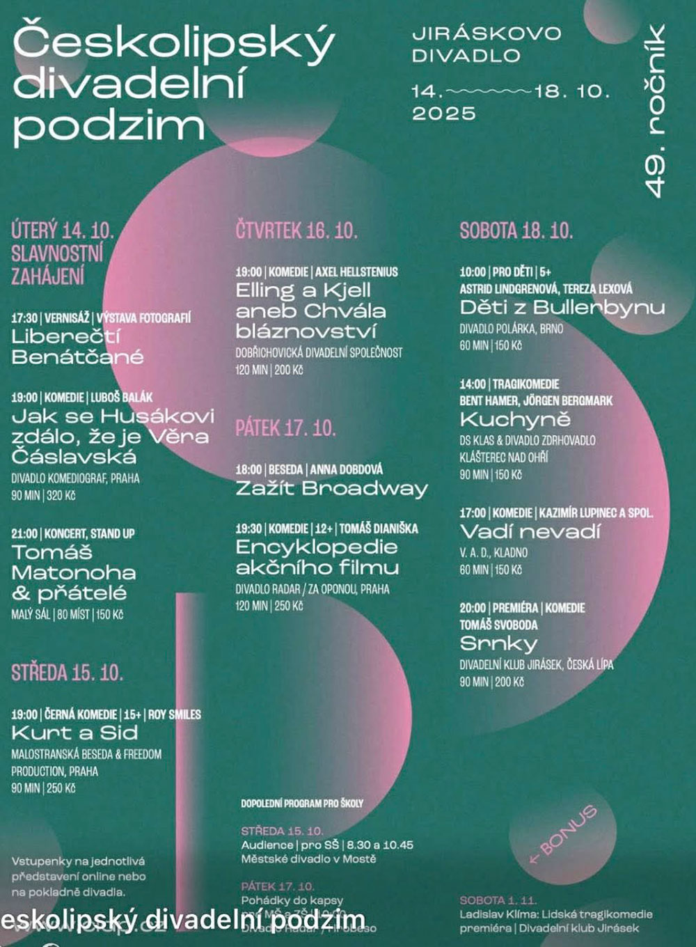 49. Českolipský divadelní podzim 2025