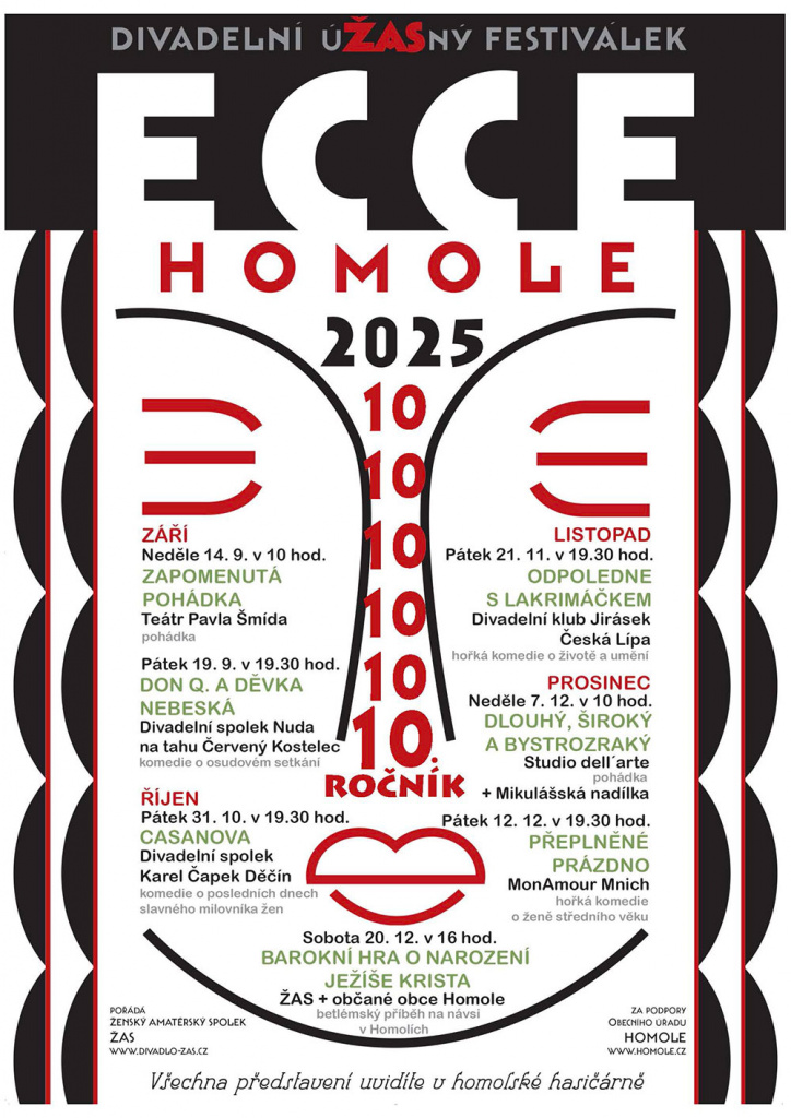 10. ročník úŽASného festiválku ECCE HOMOLE