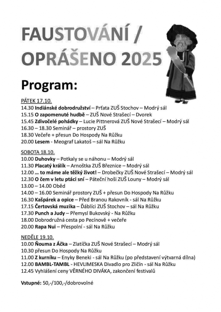 Faustování / Oprášeno 2025