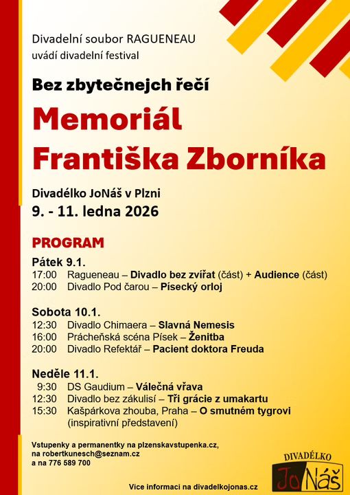 Bez zbytečnejch řečí – Memoriál Františka Zborníka 2026